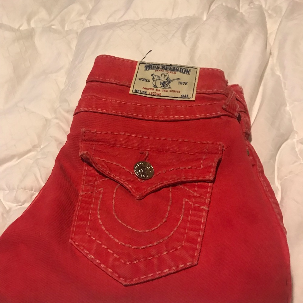 True Religion Red Jeans